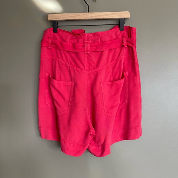 Isabel Marant Flink Suspender Shorts Pink Size Medium High Rise Chic Sexy Loose - Picture 11 of 16